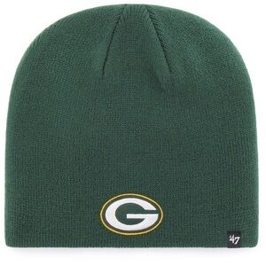'47 Green Bay Packers Green Primary Logo Knit Beanie, hat men hat